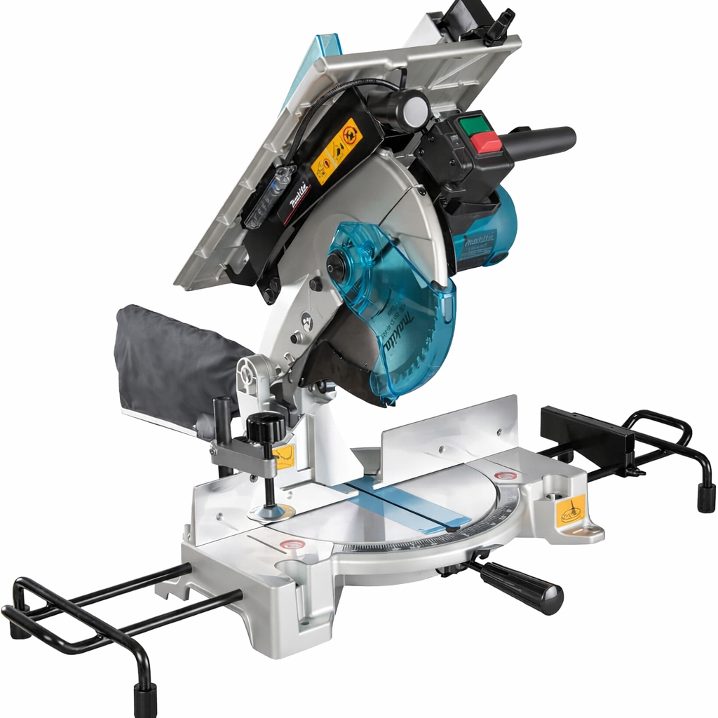 Professional Combination Miter Saw with Table & Work Light – 260 mm